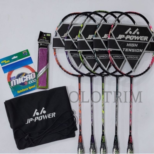 Raket Badminton Jp Power Hammer 75gr 35lbs Original
