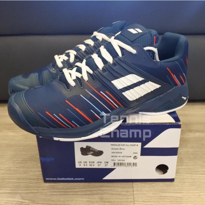 Sepatu Tenis Babolat Fury Estate Blue/ Tennis Shoes 2020