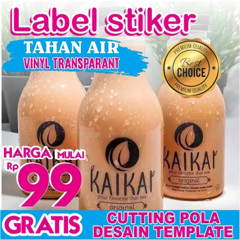 

Cetak Label Stiker Transparan Makanan Minuman Custom Murah Berkualitas