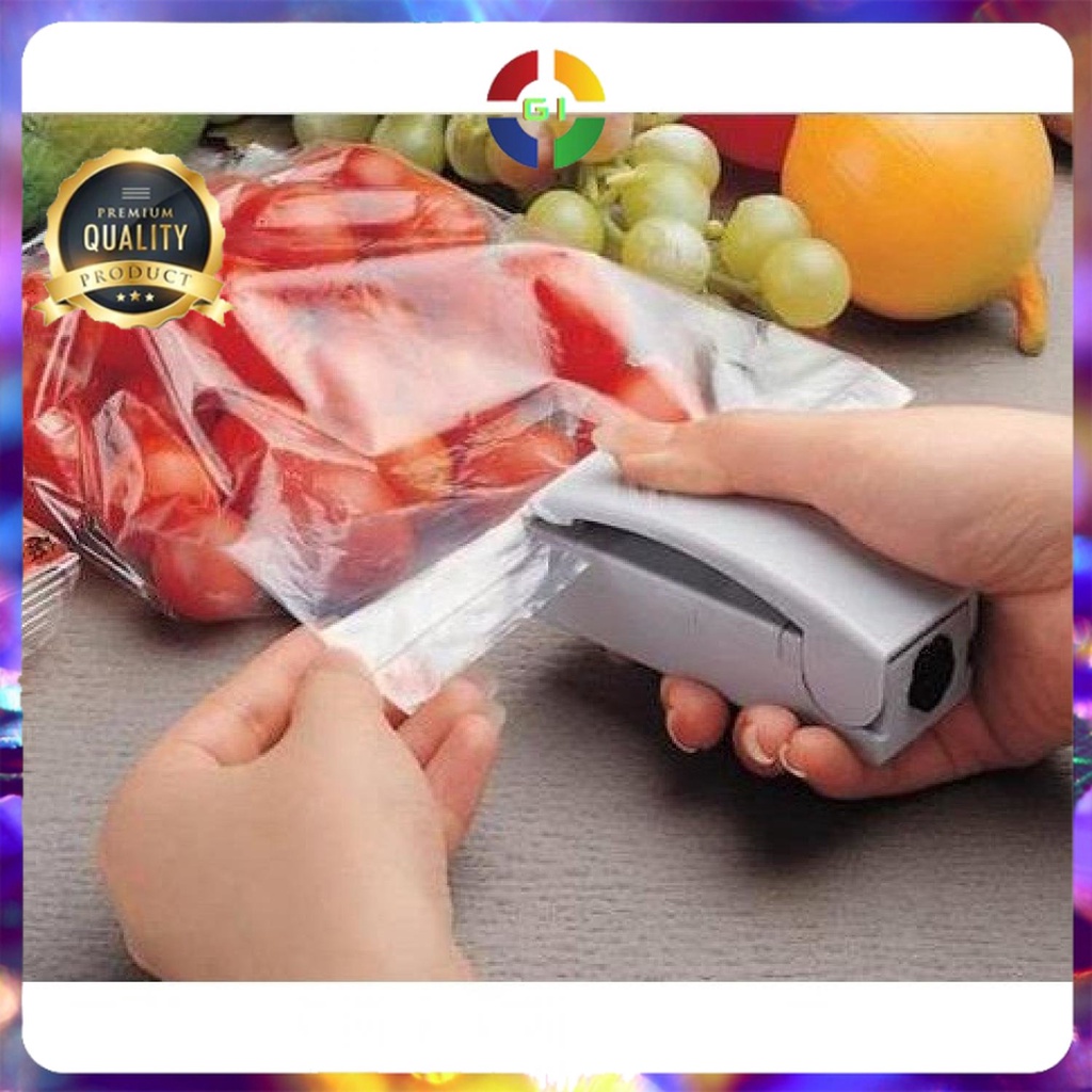 Sealer Plastik Kecil Serbaguna Mini Hand Heat Sealer White