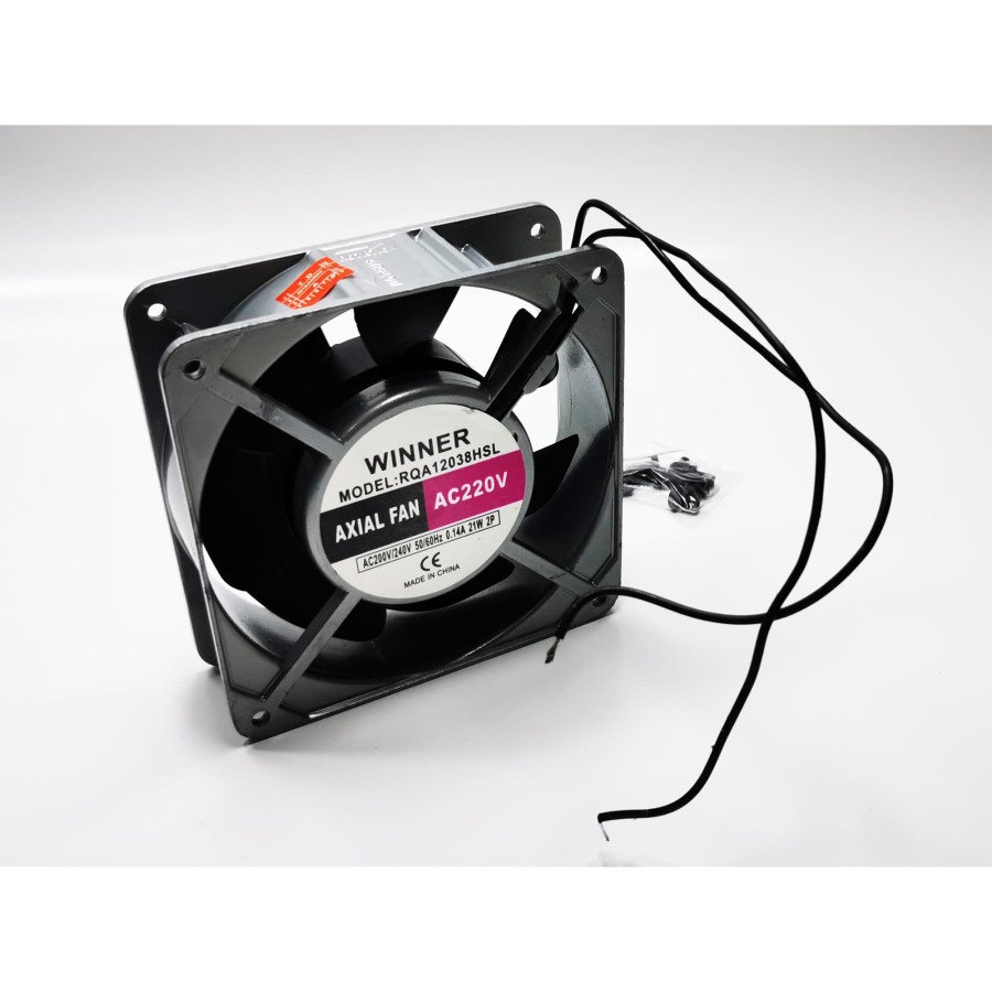 WINNER Cooling Fan AC 220V ukuran 12cm x 12cm x 3.8cm / kipas angin