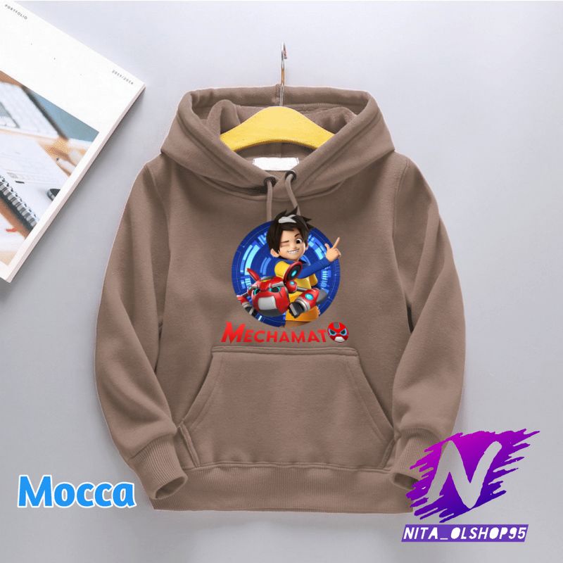 hoodie anak mechamato amato dan mechabot premium