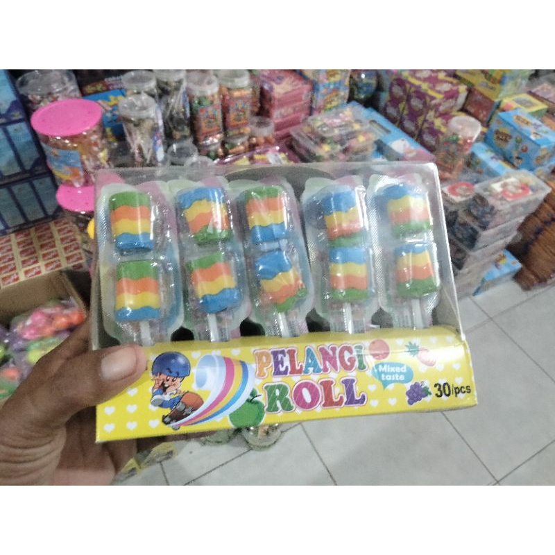 

permen pelangi rol isi 30 pcs