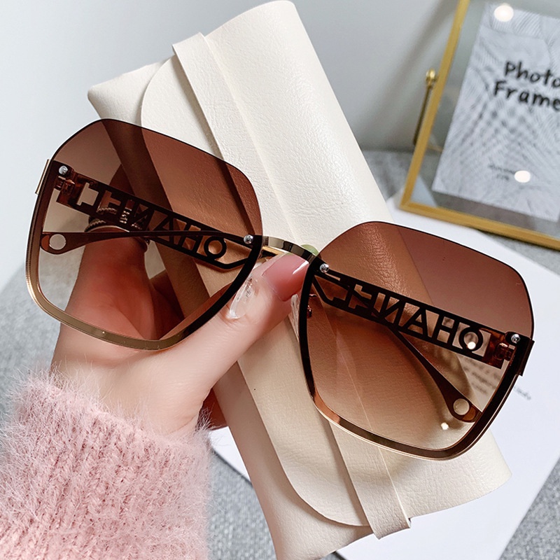 Kacamata Hitam Fashion Square Shades Untuk Wanita/Pria Eyewear