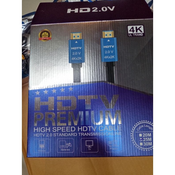kabel hdmi 4K 3D v2.0 high speed Quality 25 meter