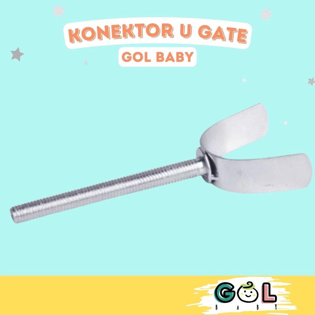 AKSESORIS SAFETY GATE CONNECTOR U &amp; STABLE PLAT