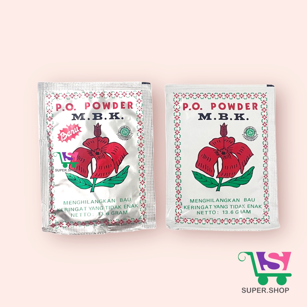 MBK PO POWDER Bedak Deodoran Anti Bau Badan Sachet 13.6 Gram