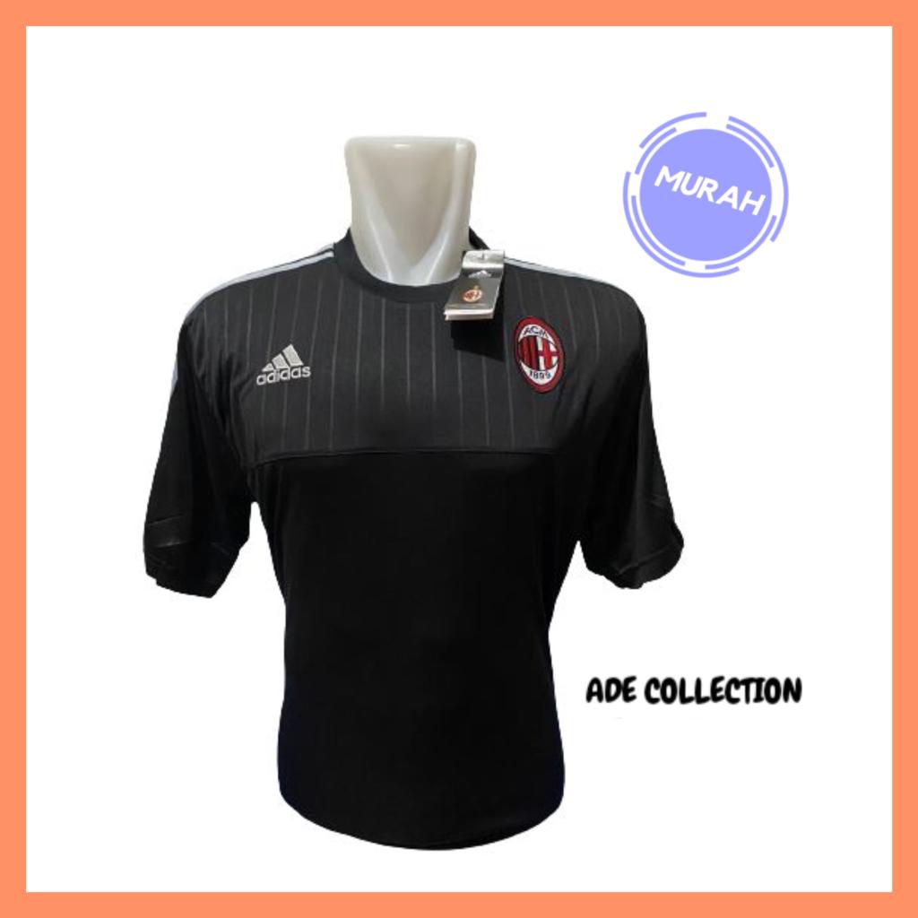Jersey / Kaos Bola AC Milan Hitam Great Ori