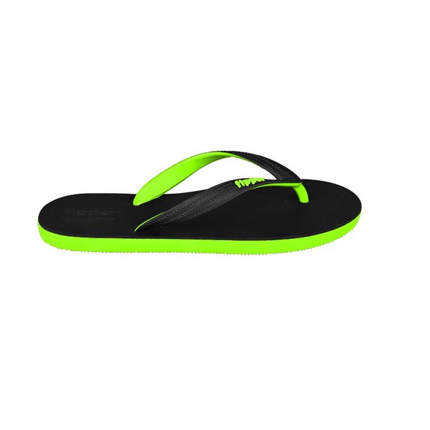 Sandal Fipper Black Series M Black Green Apple Original