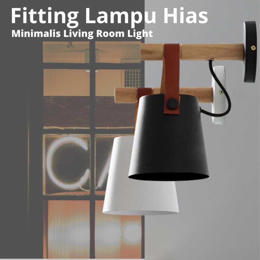 TaffLED Fitting Lampu Hias Dinding Minimalis Living Room Light E27