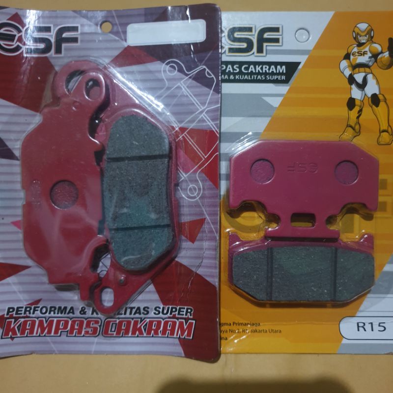 PAKET KAMPAS REM YAMAHA YZF R15 V3 - VIXION R - MT15 - XSR 155 DEPAN BELAKANG