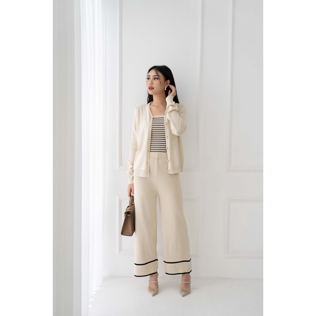 IWEARGRACIE - KEIKO KNIT SET / SETELAN WANITA / SETELAN KNIT IMPORT / SETELAN CELANA PANJANG WANITA