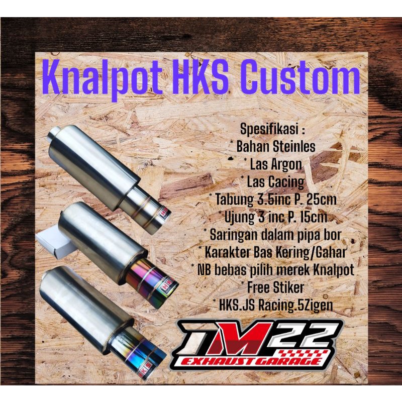 Knalpot HKS Mobil Custom Bass Kering