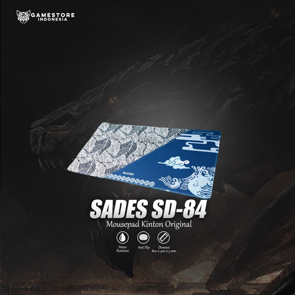 Mousepad Sades SD-84 / Sades SD84 - Kinton, Kujira, Umi, Rasta Original