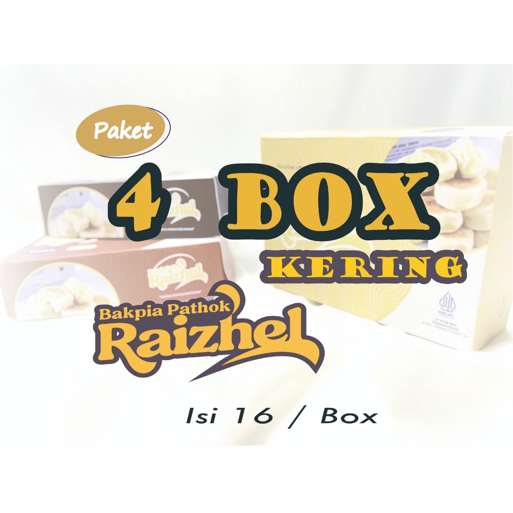 [ 4 BOX ] PAKET MURAH BAKPIA PATHOK RAIZHEL isi 16