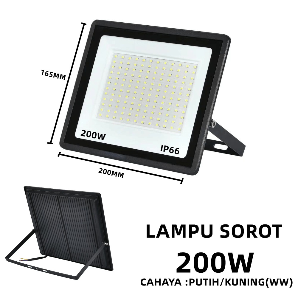 Lampu Sorot LED Murni 10W 20W 30w 50w 100w 150w 200w 300w 400w  Outdoor Tembak 10watt 20watt 30watt 50watt 100watt 150watt 200watt ip66 FLOODLIGHT Flood Light