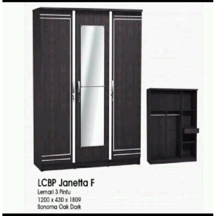 Olympic GSTAR Lemari Pakaian 3 Pintu/Lemari Panel