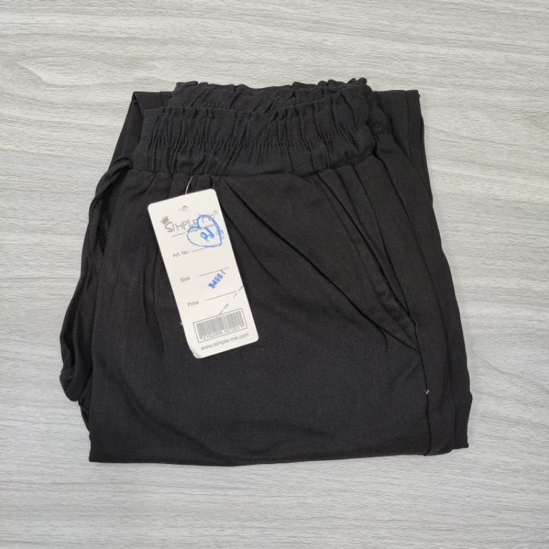 BAGGY PANTS WANITA IMPORT STREECH//CELANA PANJANG WANITA TEBAL POLOS