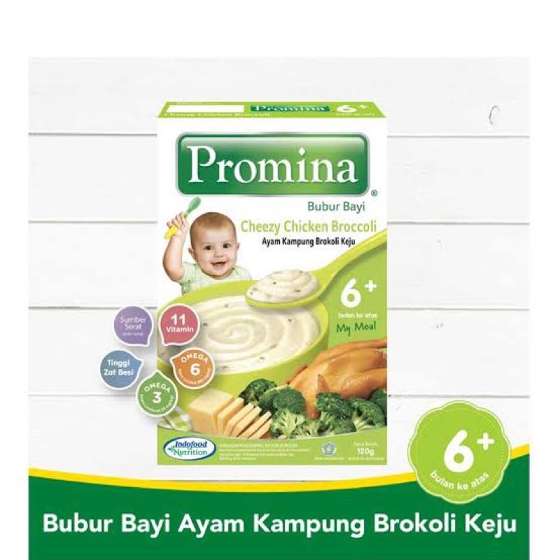 PROMINA BUBUR BAYI 6 BULAN 120gr / MPASI 6 Bulan / PROMINA BERAS MERAH KACANG HIJAU PISANG / PROMINA TIM SAPI WORTEL / PROMINA AYAM KAMPUNG BROKOLI KEJU / BUBUR BAYI 6+
