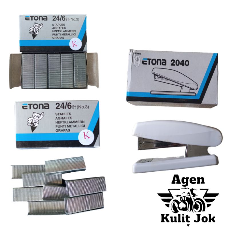 isi staples/stapler jok motor merk ETONA NO.3/isi staples jok sepeda motor manual 1 KOTAK KECIL