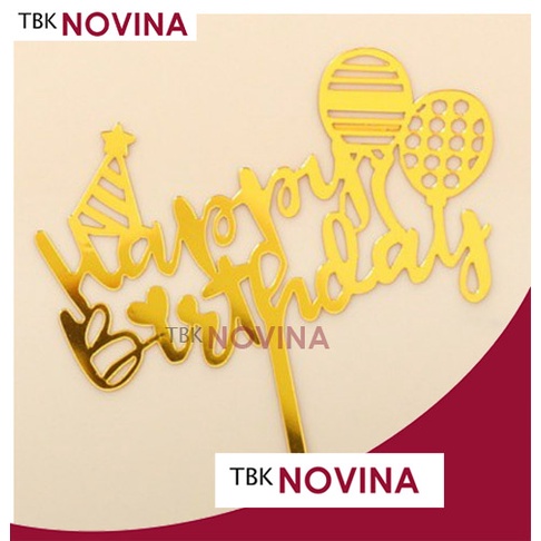 TOPPER HAPPY BIRTHDAY AKRILIK BESAR