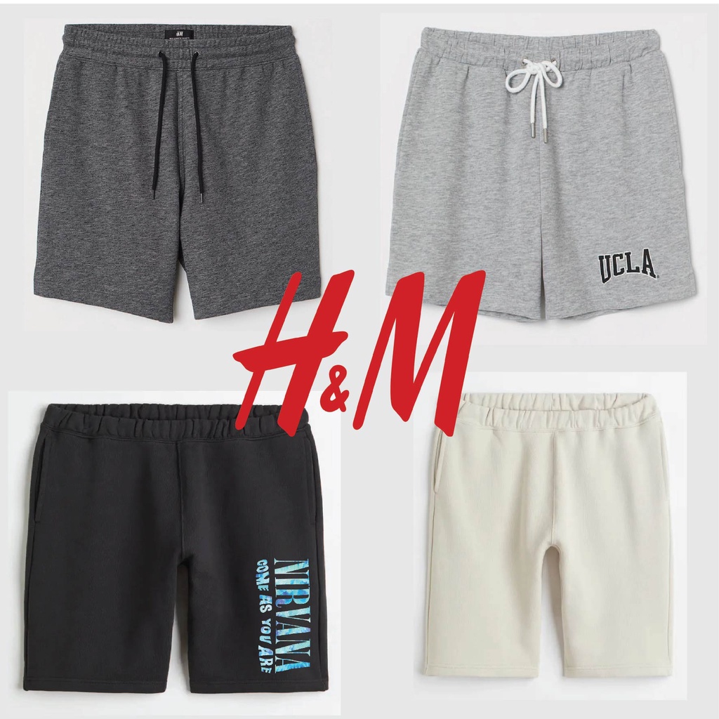 Short Pants Celana Pendek Dewasa Couple Pria Wanita Desain Oversize Dari H&M  +  Free Paper Bag