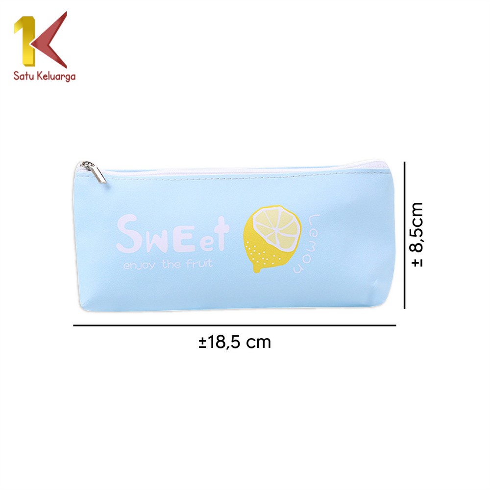 

Satu Keluarga Tempat Pensil Buah Sweet Simple A51 Pencil Case Fruit Tempat Penyimpanan Pulpen Alat
