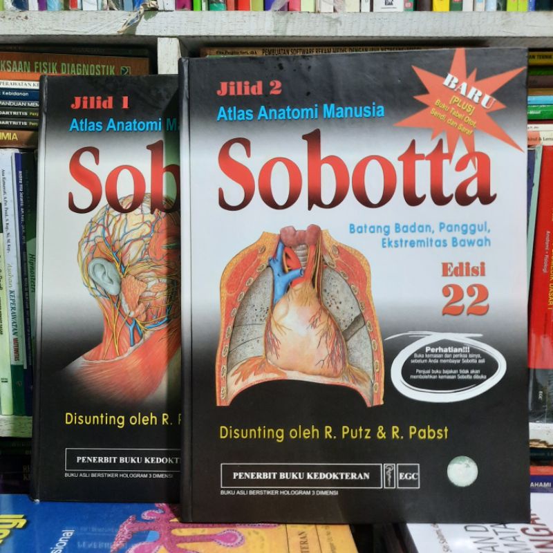 ATLAS ANATOMI MANUSIA SOBOTTA EDISI 22 1 SET ORIGINAL