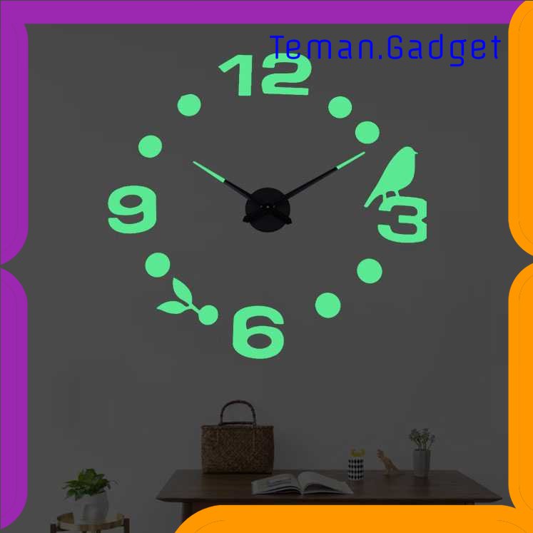 TG-PJM LUMINOVA Jam Dinding Besar DIY Glow in The Dark 80-130cm - Lumi-005