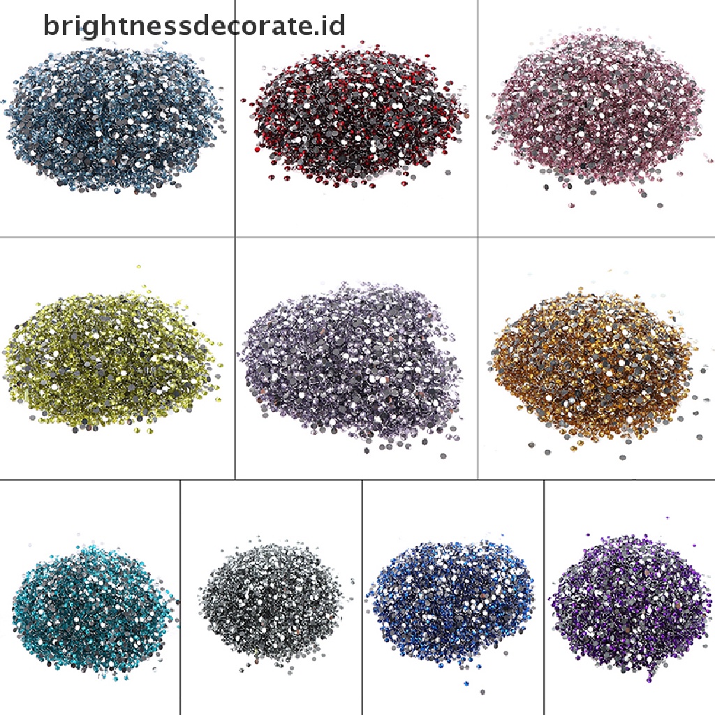 [Birth] 10000pcs 3MM Berlian Imitasi AB Susu Jelly Flatback Resin Kristal Untuk Dekorasi Nail Art [ID]