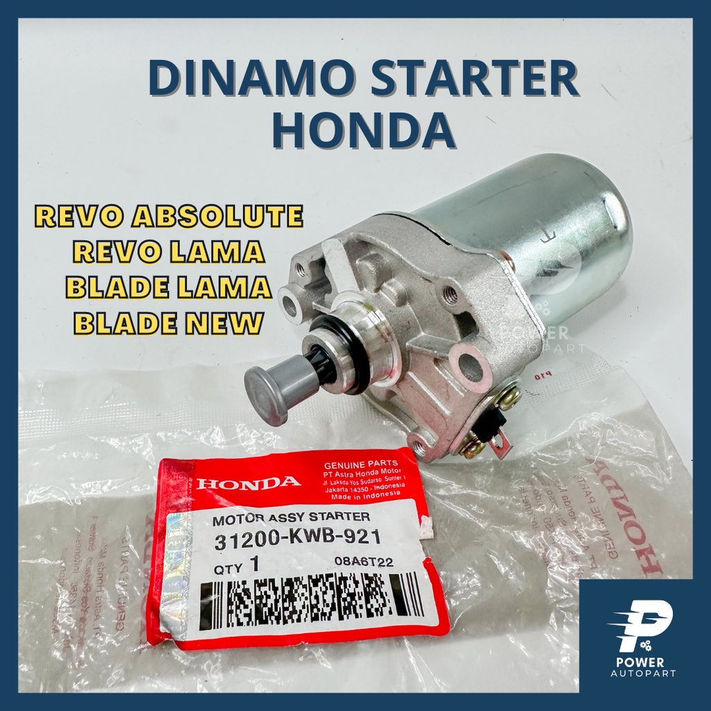 DINAMO STATER HONDA  REVO ABS, REVO NEW, BLADE NEW, BALDE LAMA KUALITAS ASLI ORIGINAL HONDA - KWB