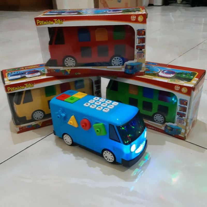 Mainan Bus Tayo Bisa Jalan Sound & Light - Mobil Bus Anak Edukasi