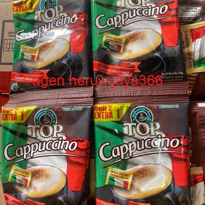 

[1 RENCENG 15 SACHET] Top Kopi CAPPUCCINO Coffee Instant Bubuk 25 gr Cappucino 25gr Capuccino Capucino Coffee Powder Instan Renteng Bungkus