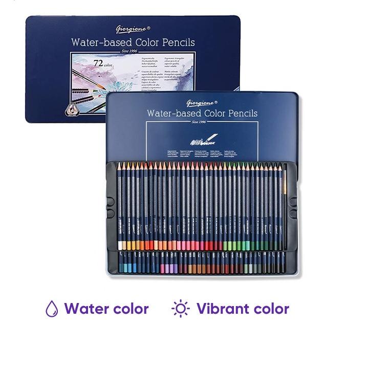 

Terbaru! Giorgione Watercolor Pensil Warna Dengan Kualitas Tinggi Pencil 12/24/36/48/72/120 Warnas G-SR