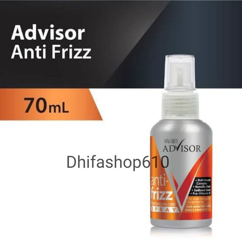 Makarizo Advisor Anti Frizz &amp; Detangling Care Spray 70 mL Anti Kusut