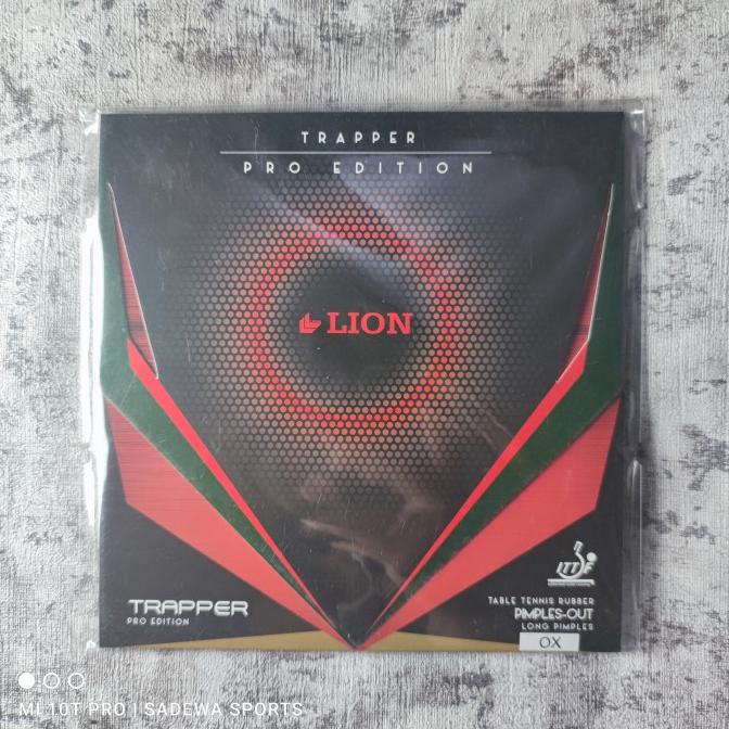 KARET PINGPONG TENIS MEJA BINTIK PANJANG LION TRAPPER PRO MURAH