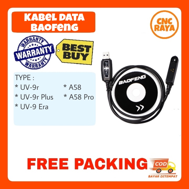 Kabel Data HT Baofeng UV9R Plus Era A58 Pro UV 9R Walkie Talkie | Kabel USB H T Bofeng UV9R+ , ERA , A 58 PRO , UV-9R Handy Talky | Kabel Data USB Hate Bafeng | Toko Radio Komunikasi