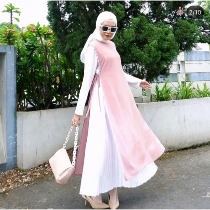 Outer long Vest Sojin outer luaran Outer polos Outer kondangan Outer diamond