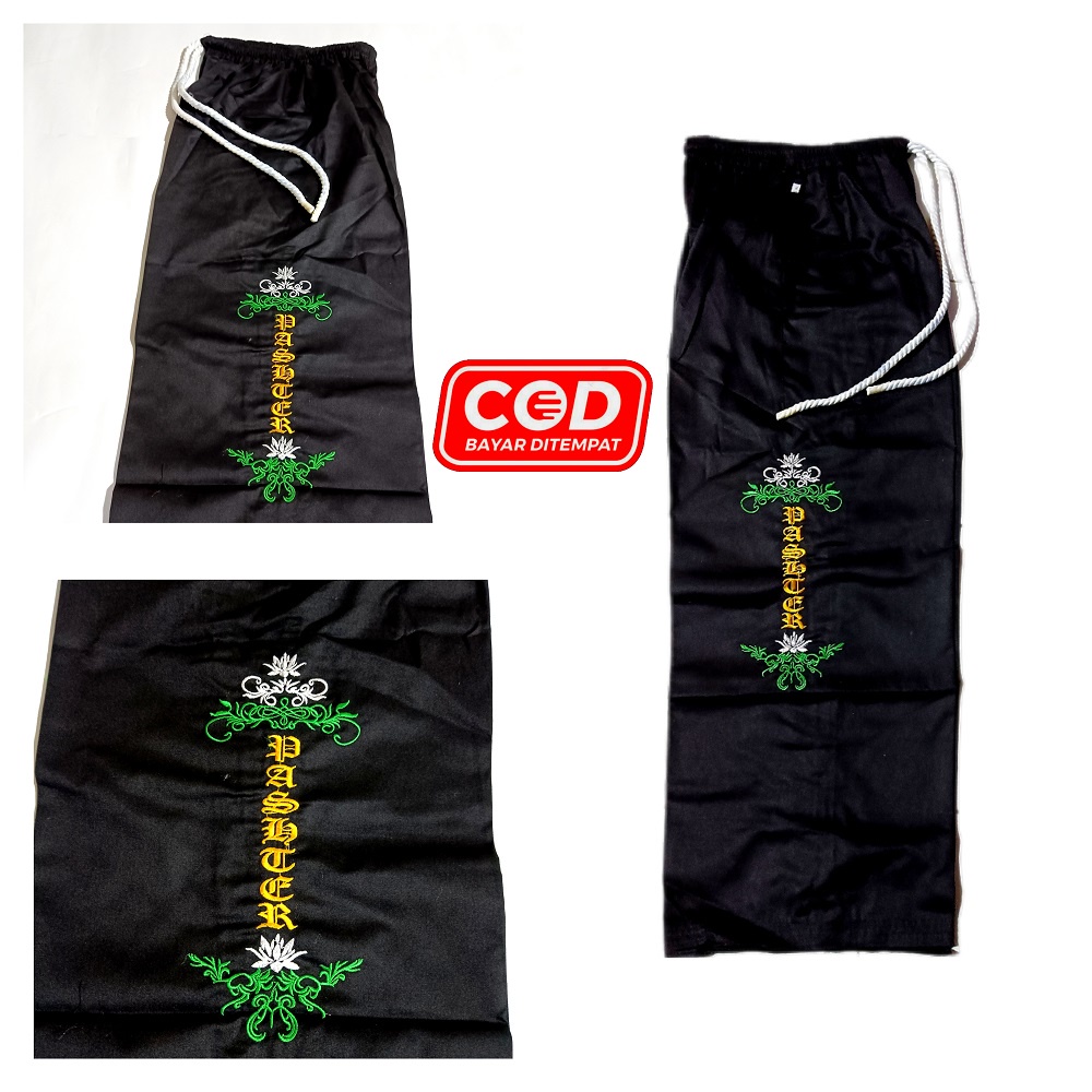 Celana Komprang Bordir PSHT | Celana PSHT | Celana Silat | Celana warga nagata | Komboran Bordir
