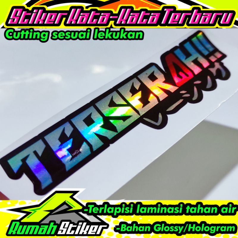 

stiker terserah hologram