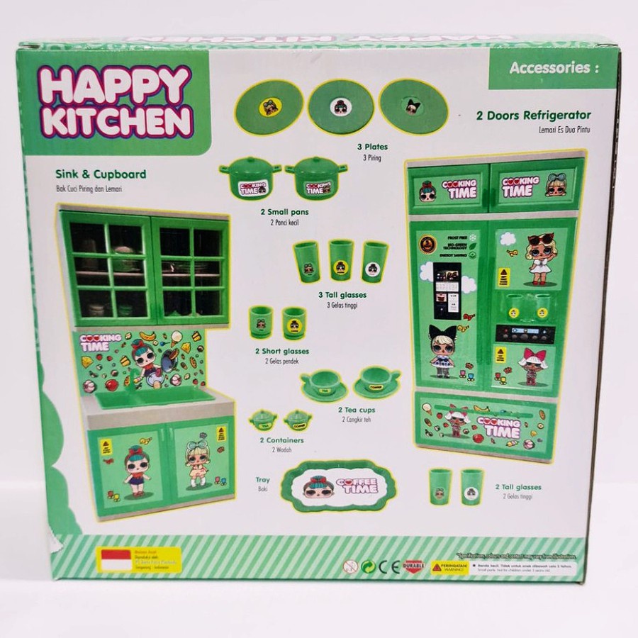 MAINAN MASAKAN KITCHEN SET HAPPY COOKING LOL