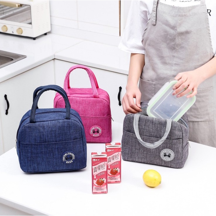 FY Tas Travel Tempat Bekal Lunch Bag Premium Cooler Bag Bahan 2 Lapis