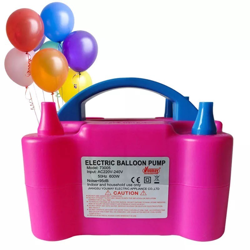 T&amp;Y Electric Balloon Pump Pompa Balon Elektrik Listrik 2 IN 1 Pompa Angin 2 Lubang Vacum And Blow Import