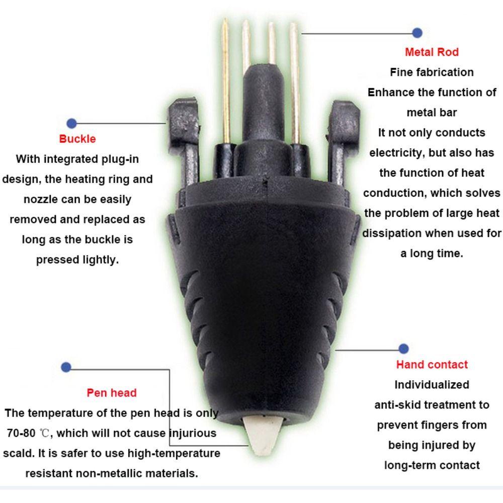 Nanas 3D Printer Pen Injector Head Nozzle Kualitas Tinggi Universal Untuk Anak 3D Printing Pen Aksesoris