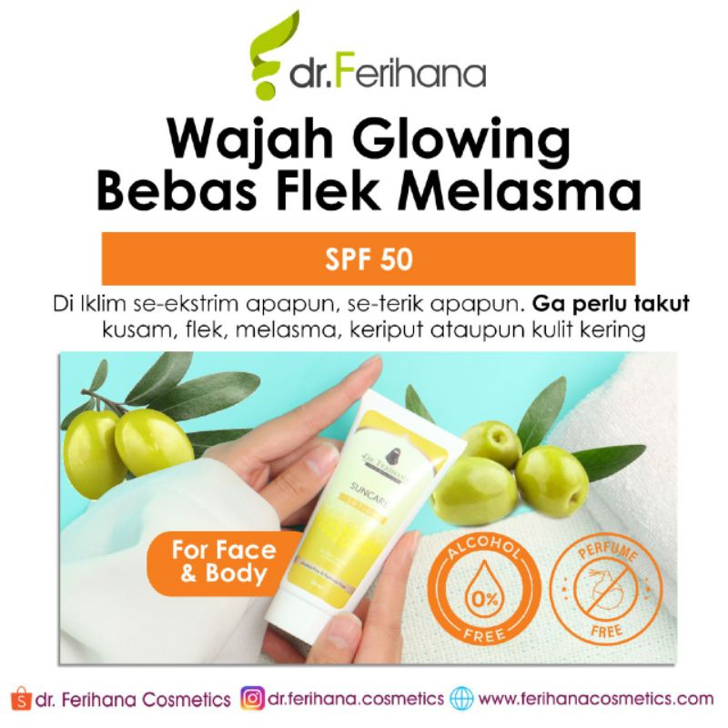 Dr. Ferihana Paket for Hajj, Umroh, Travelling (Suncare Lotion &amp; Soothing Facial Wash &amp; Skin Moisturizer &amp; Clean and Soft Hair Shampoo &amp; Soft Gel Body Cleanser) Perawatan Kecantikan Original BPOM