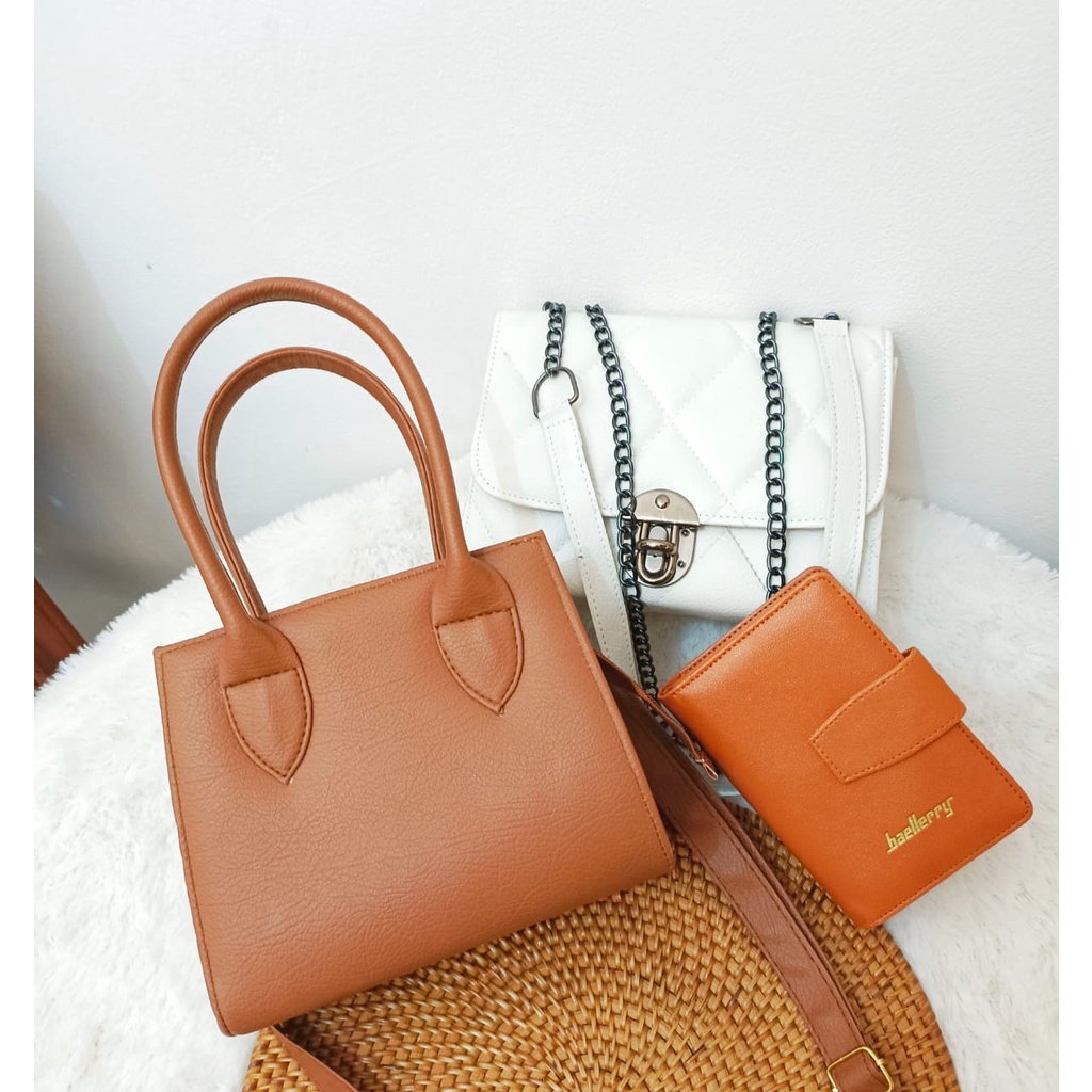 Paket Bundling 3 in 1 - Tas selempang Wanita - Aletta Sisuka Cleo