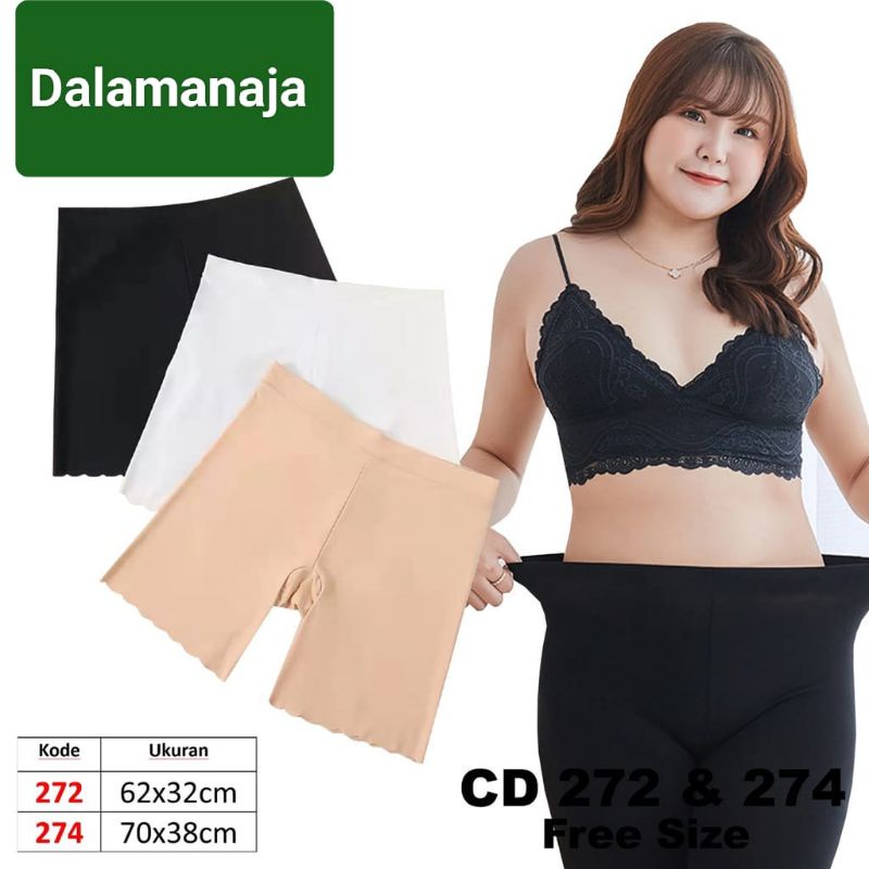 TALLY Celana Short Seamless Wanita 272-274 free Size fit to L-XL