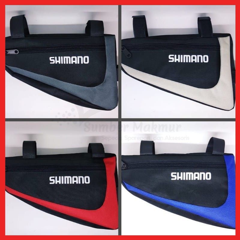 Tas Frame Sepeda MTB Gunung Shimano Bahan 600D Lebih Tebal dan Anti Air