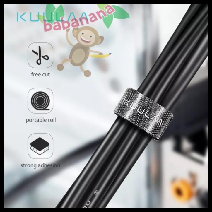 

Kuulaa 3M Pengikat Kabel Velcro Cable Manajemen Perekat Perapih Cord