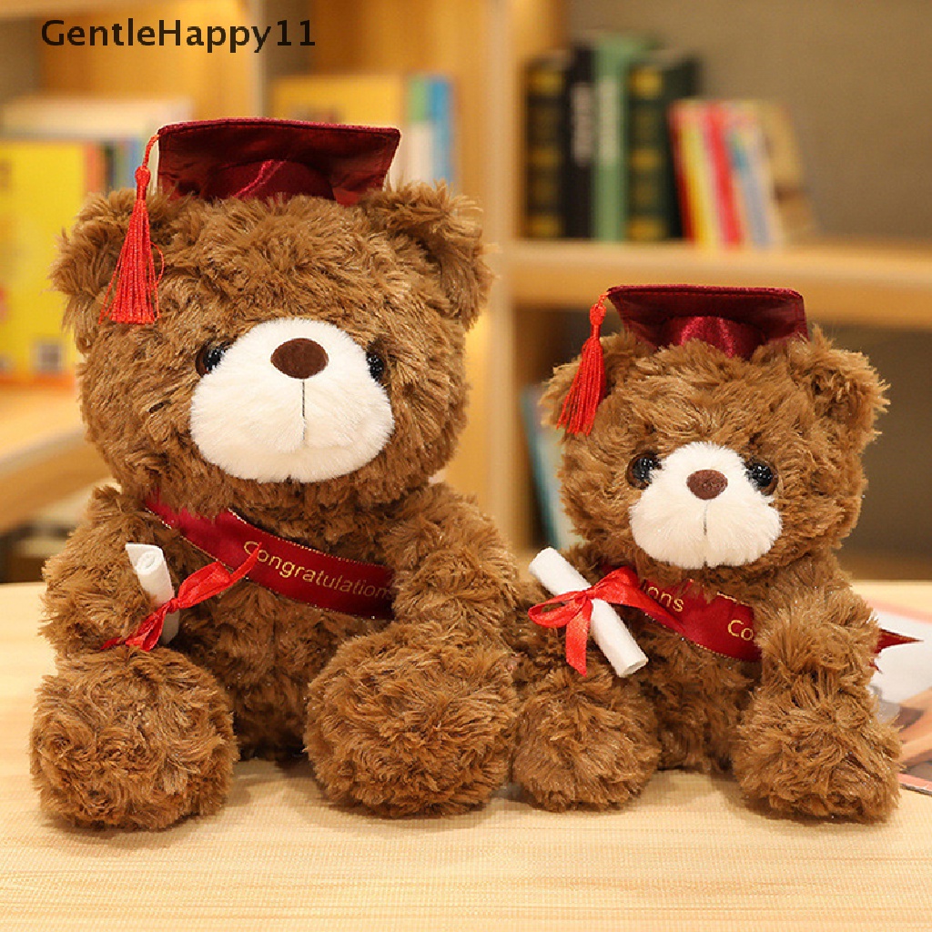 Gentlehappy Cute Bear Plush Toy Stuffed Boneka Binatang Beruang Lembut Hadiah Untuk Anak-Anak Siswa Perempuan id